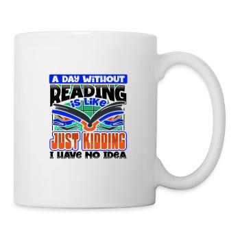 Cadeau d’amoureux des livres une journée sans lire juste - Mug blanc - blanc - Droite