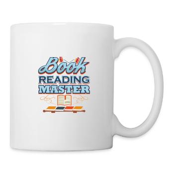 Book Reading Master Librarian Gift Book Lover - Mug - white - Right