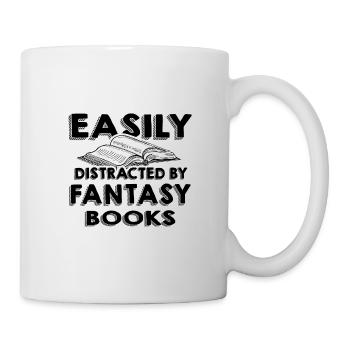 Fantasy Book Fan Gifts Easily Distracted by - Mug - white - Right