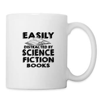 Cadeaux de lecteur de science-fiction facilement distraits par - Mug blanc - blanc - Droite