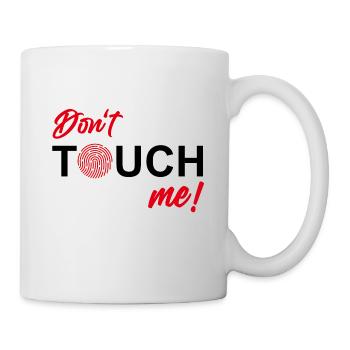 Ne me touchez pas - Empreinte digitale - Mug blanc - blanc - Droite