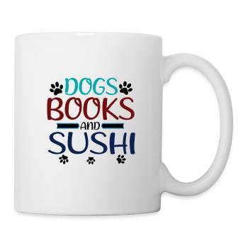 Sushi Fan Cadeaux Chiens Livres et Sushi Dog Lover - Mug blanc - blanc - Droite