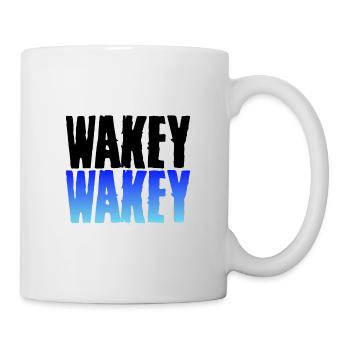 Cadeau d’amoureux du café Wakey Wakey Cadeaux addict - Mug blanc - blanc - Droite