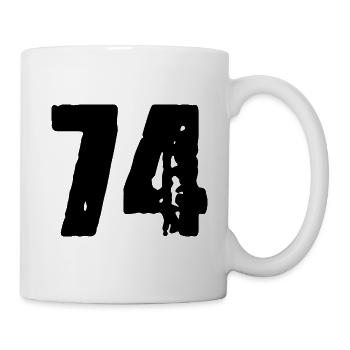 74 number jersey - Mug - white - Right
