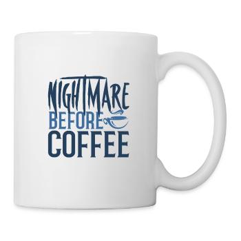 Coffee Addict Gift Nightmare Before Coffee - Mug - white - Right