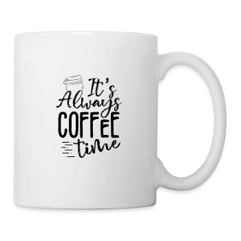 Cadeau buveur de café Toujours l’heure du café Café - Mug blanc - blanc - Droite