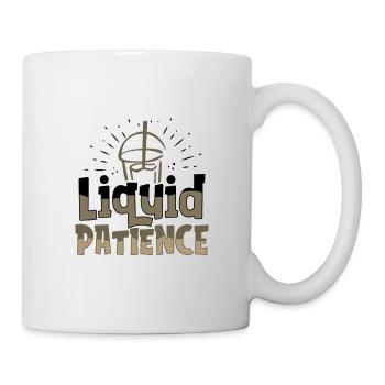 Caffeine Lover Gifts Liquid Patience Coffee - Mug - white - Right
