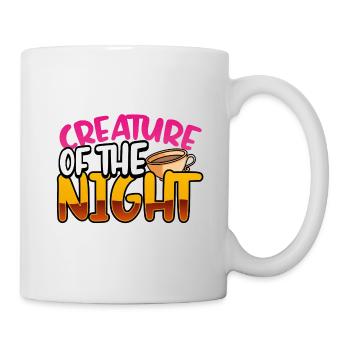 Insomniaque Cadeau Créature du Café de Nuit - Mug blanc - blanc - Droite