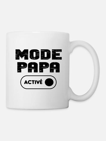 Mode papa activé - Mug blanc - blanc