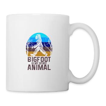 Bigfoot est mon animal spirituel, amant de Bigfoot, je - Mug blanc - blanc - Droite