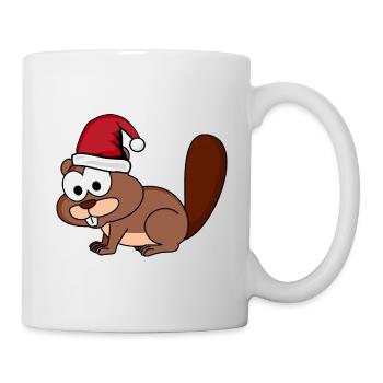 Beaver Comic Christmas - Mug - white - Right