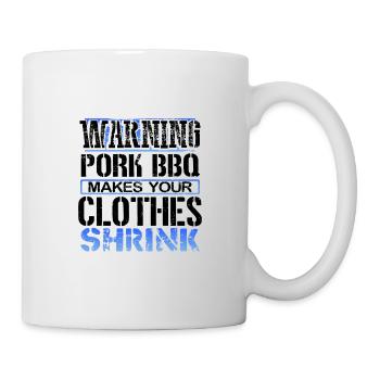 Pork BBQ Lover Gifts Warning Pork BBQ Makes - Mug - white - Right