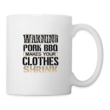 Pork BBQ Lover Gifts Warning Pork BBQ Makes - Mug - white - Right