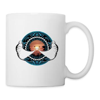 Mantarochen Hawaiianisch - Tasse - Weiß - Rechts