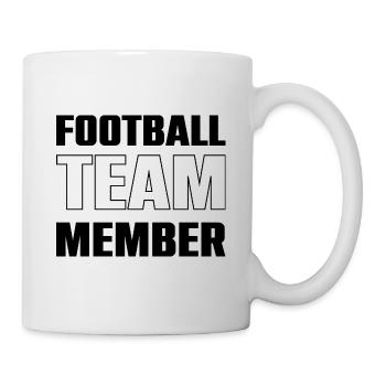 Équipe de football - Mug blanc - blanc - Droite