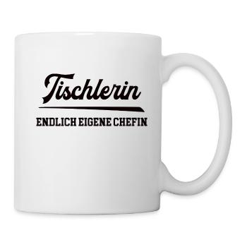 Tischlerin Chefin Tischlerei Selbstständigkeit - Tasse - Weiß - Rechts