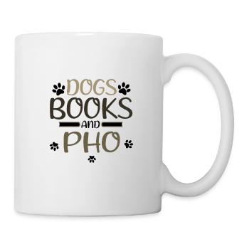 Pho Lover Geschenke Hunde Bücher und Pho Reader Geschenk - Tasse - Weiß - Rechts