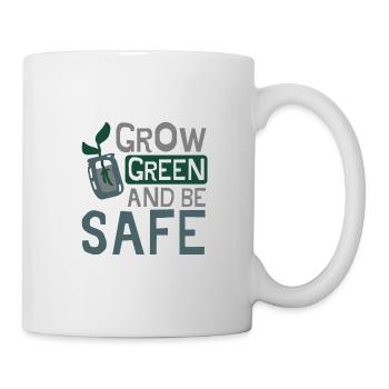 Écologiser et être en sécurité Changement climatique - Mug blanc - blanc - Droite