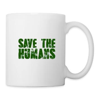 Cadeau environnementaliste Save the Humans - Mug blanc - blanc - Droite