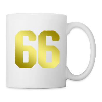 66 number jersey - Mug - white - Right