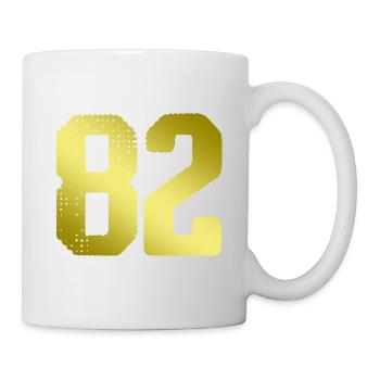 82 number jersey - Mug - white - Right