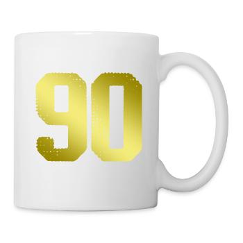 90 number jersey - Mug - white - Right