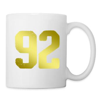 92 Number jersey - Mug - white - Right
