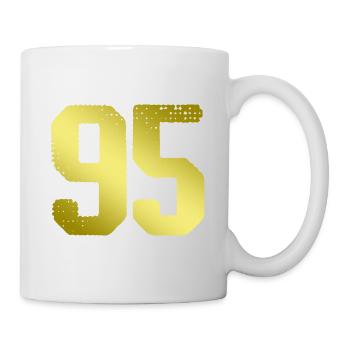 maillot numéro 95 - Mug blanc - blanc - Droite