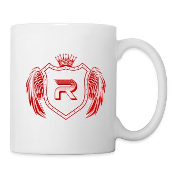R Letter Coat of arms - Mug - white - Right