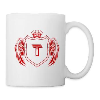 Armoiries de la lettre T - Mug blanc - blanc - Droite