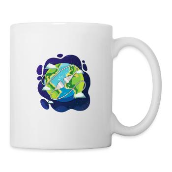 Climate Change Gift Unplug the World to Conserve - Mug - white - Right