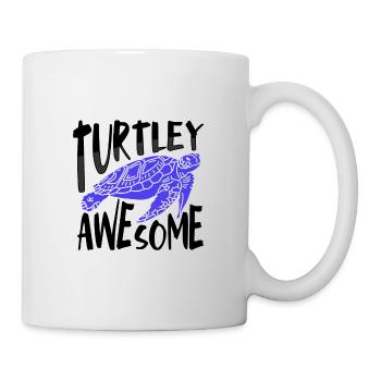 Turtley Awesome Fun Sea Turtle Lover Cadeaux - Mug blanc - blanc - Droite