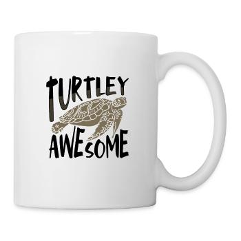 Turtley Awesome Fun Sea Turtle Lover Idées cadeaux - Mug blanc - blanc - Droite