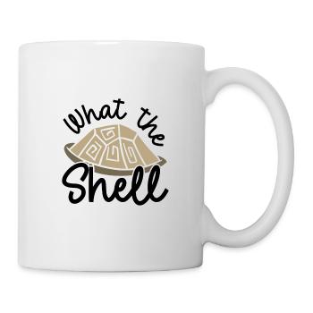 Turtle Humor What the Shell Turtle Lover Gifts - Mug - white - Right