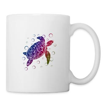 Marine Conservation Polynesian Sea Turtle Gift - Mug - white - Right