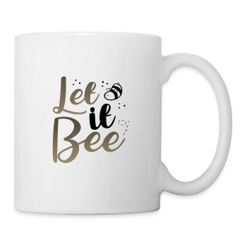 Abeille mignonne Let it Bee Apiculteur Idée cadeau - Mug blanc - blanc - Droite
