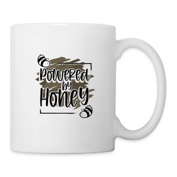 Imkergeschenk Powered by Honey Imker Geschenk - Tasse - Weiß - Rechts