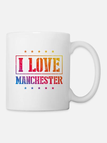 I Love Manchester - Tasse - Weiß