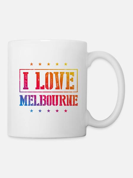 I Love Melbourne - Tasse - Weiß