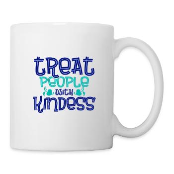 Anti Bullying Gift Treat People with Kindness - Mug - white - Right