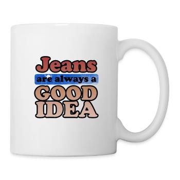 Les jeans sont toujours une bonne idée Denim Lover Cadeaux - Mug blanc - blanc - Droite