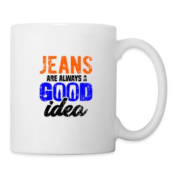 Gardez-le Casual Jeans toujours une bonne idée Favori - Mug blanc - blanc - Droite