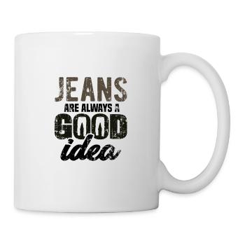 Gardez-le Casual Jeans toujours une bonne idée Favori - Mug blanc - blanc - Droite