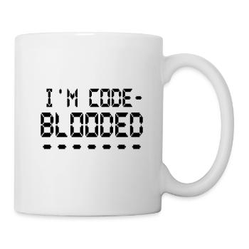 Programmation informatique Je suis programmeur Code Blooded - Mug blanc - blanc - Droite