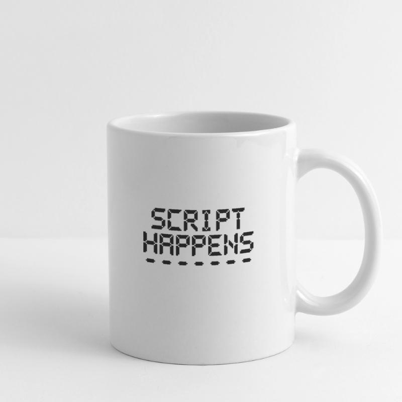 Le script de programmation informatique se produit Programmeur Mug blanc