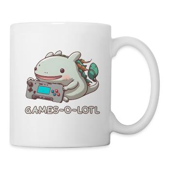 Axolotl Zocken Controller Monster Konsole Süß Game - Tasse - Weiß - Rechts