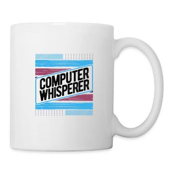Computerflüsterer Geschenkcomputer Geschenkcomputer - Tasse - Weiß - Rechts