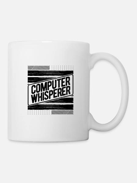 Computerflüsterer Geschenke Computer Geschenk Computer - Tasse - Weiß