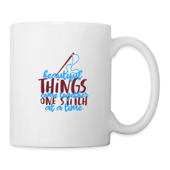 Näherin Schöne Dinge kommen zusammen - Tasse - Weiß - Rechts