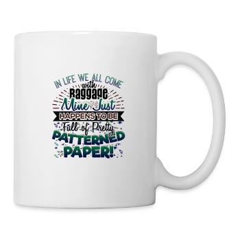 Scrapbooker Life Has Baggage Mine Patterned Paper - Mug - white - Right